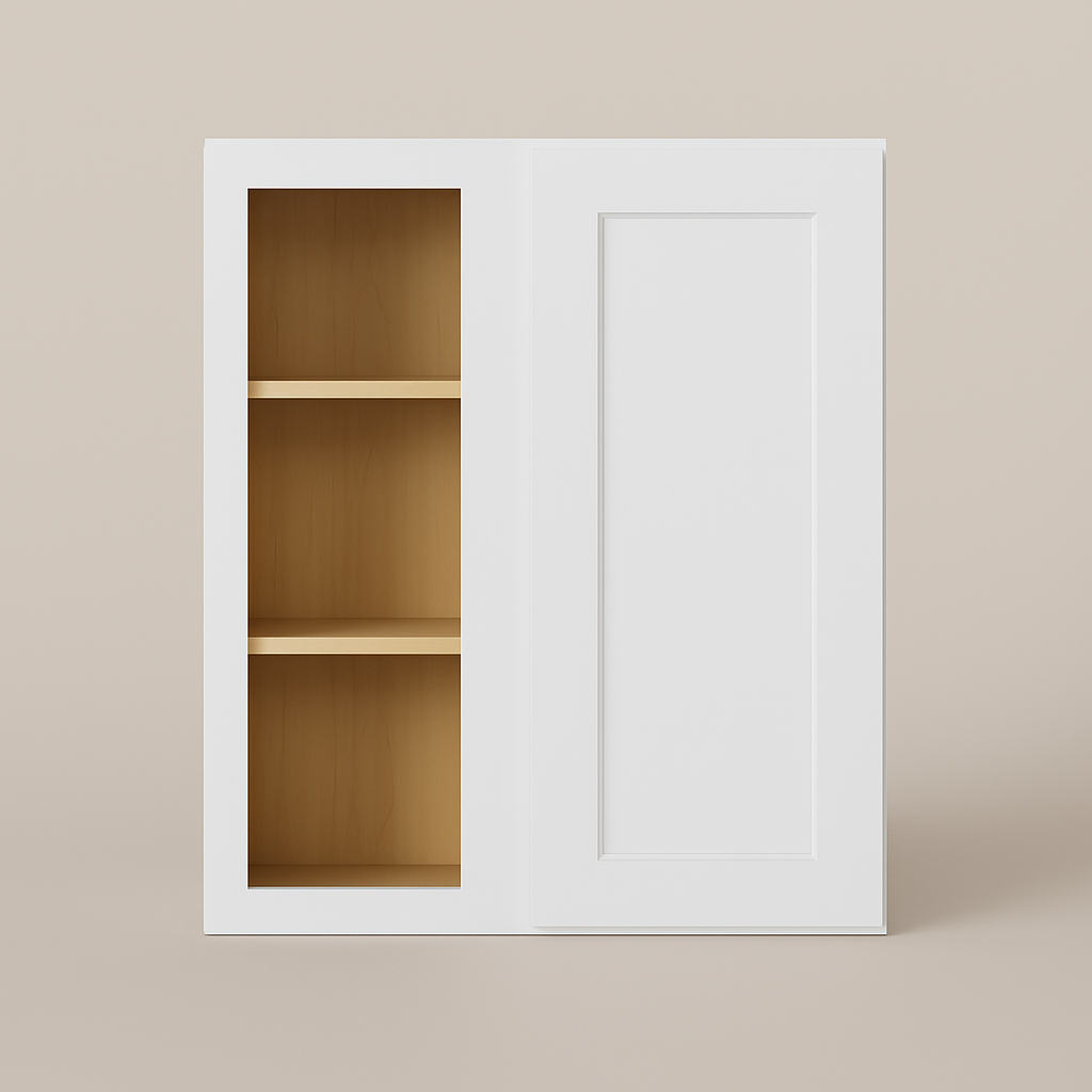 HOMLUX Shaker White Ready-to-Assemble Wall Kitchen Cabinet, 27 in. W x 12 in. D x 30 in. H