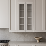 HOMEIBRO Shaker Dove Plywood Wall Kitchen Cabinet, 24x12x42 in, Ready to Assemble