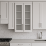 HOMEIBRO Shaker Dove Plywood Wall Kitchen Cabinet, 24x12x42 in, Ready to Assemble