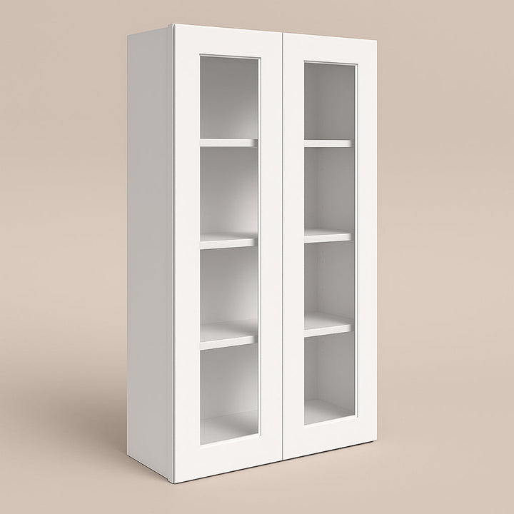 HOMEIBRO Shaker Dove Plywood Wall Kitchen Cabinet, 24x12x42 in, Ready to Assemble