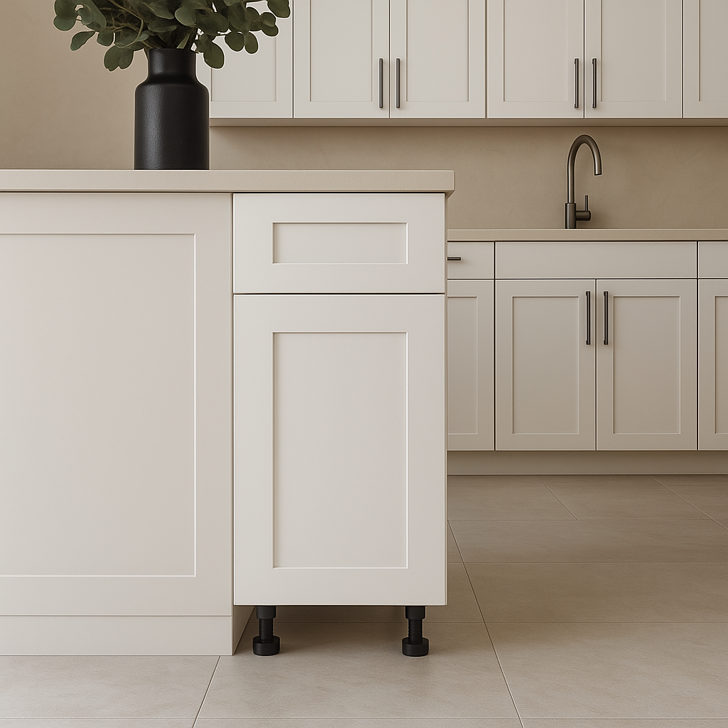 Cambridge Everest White Shaker Base Kitchen Cabinet, Ready to Assemble