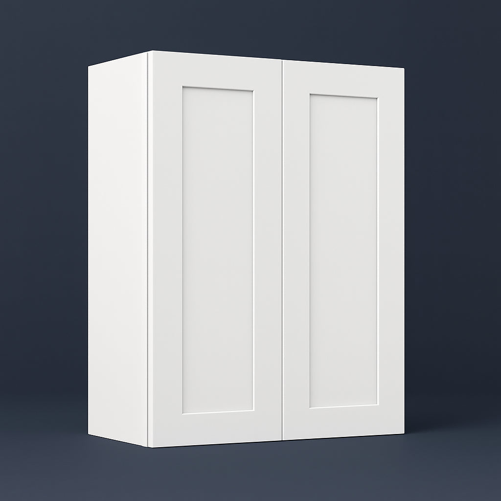 Cambridge Everest Shaker Wall Kitchen Cabinet, 27x12x36, White