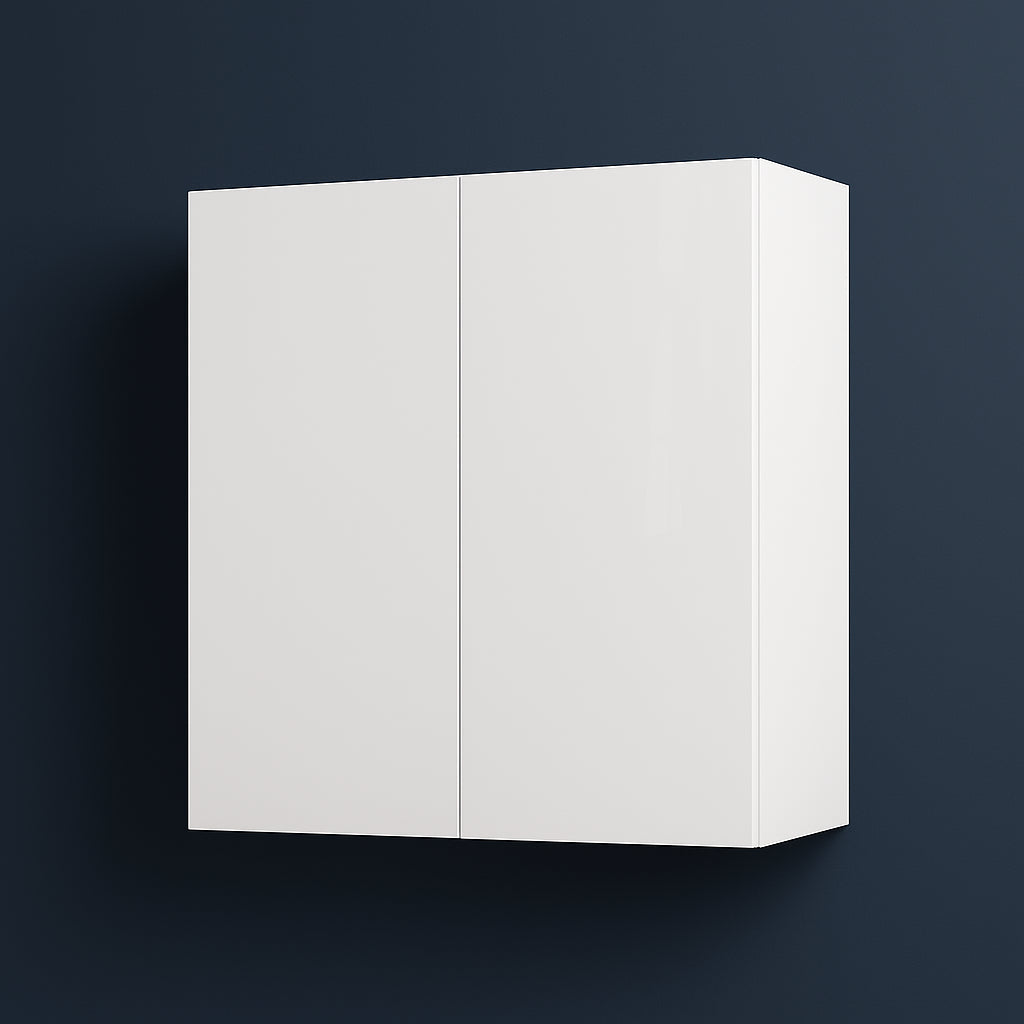 Cambridge Radiance Ready to Assemble Slab Wall Kitchen Cabinet in White Gloss - 33 in. W x 12 in. D x 36 in. H