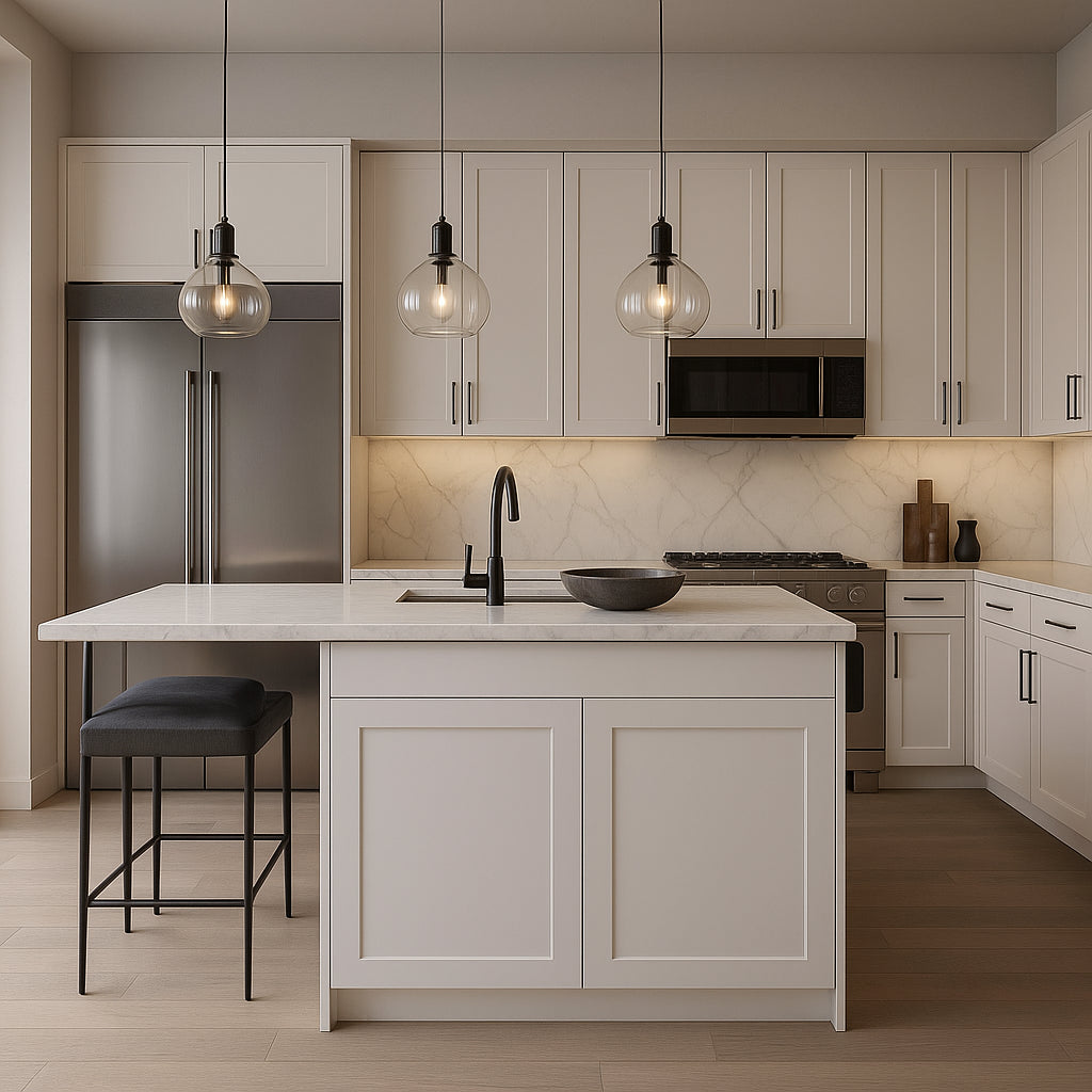 Cambridge Everest 36 in. Shaker Sink Base Kitchen Cabinet in White