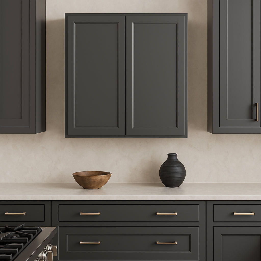 PELHAM & WHITE Keyport Shaker 36" Charcoal Wall Kitchen Cabinet