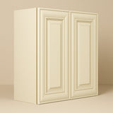 Plywell Antique White Double Door Wall Cabinet - Ready to Assemble