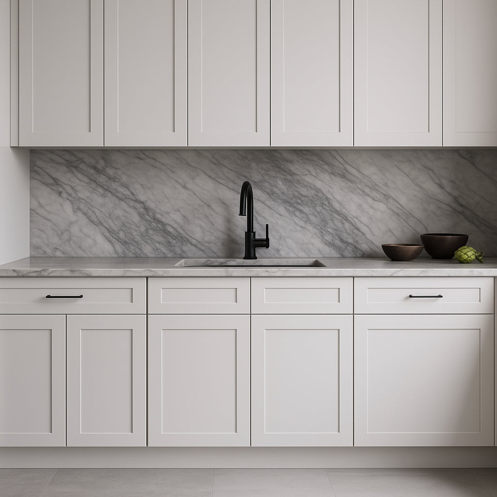 HOMEIBRO Shaker White Plywood Base Kitchen Cabinet with 2 Drawers and 2 Doors