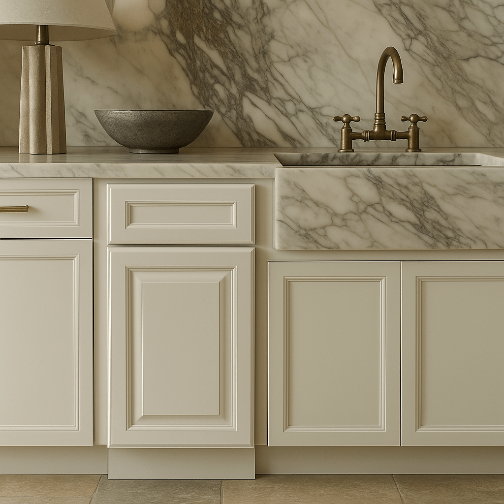 LIFEART CABINETRY Newport Ready to Assemble Base Cabinet with 1-Door and 1-Drawer in Classic White