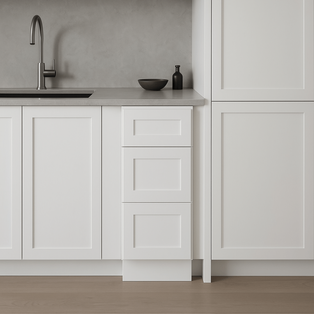Plywell Shaker Base Cabinet with Drawers - Ready to Assemble