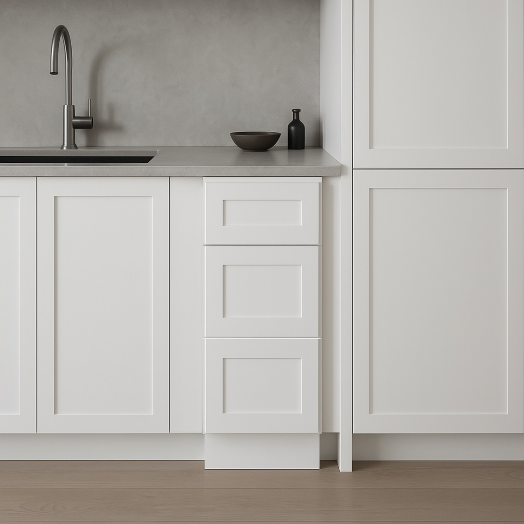 Plywell Shaker Base Cabinet with Drawers - Ready to Assemble