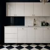 Cambridge Radiance White Gloss Slab Drawer Base Kitchen Cabinet