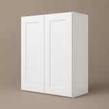 HOMLUX Ready to Assemble Wall Kitchen Cabinet in Shaker White, 27 in. W x 12 in. D x 30 in. H