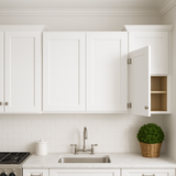 Bremen Cabinetry Shaker Wall Cabinet with Adjustable Shelves, White