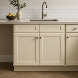 HOMEIBRO Newport Antique White Shaker Style Base Kitchen Cabinet - 33 in. W x 24 in. D x 34.5 in. H