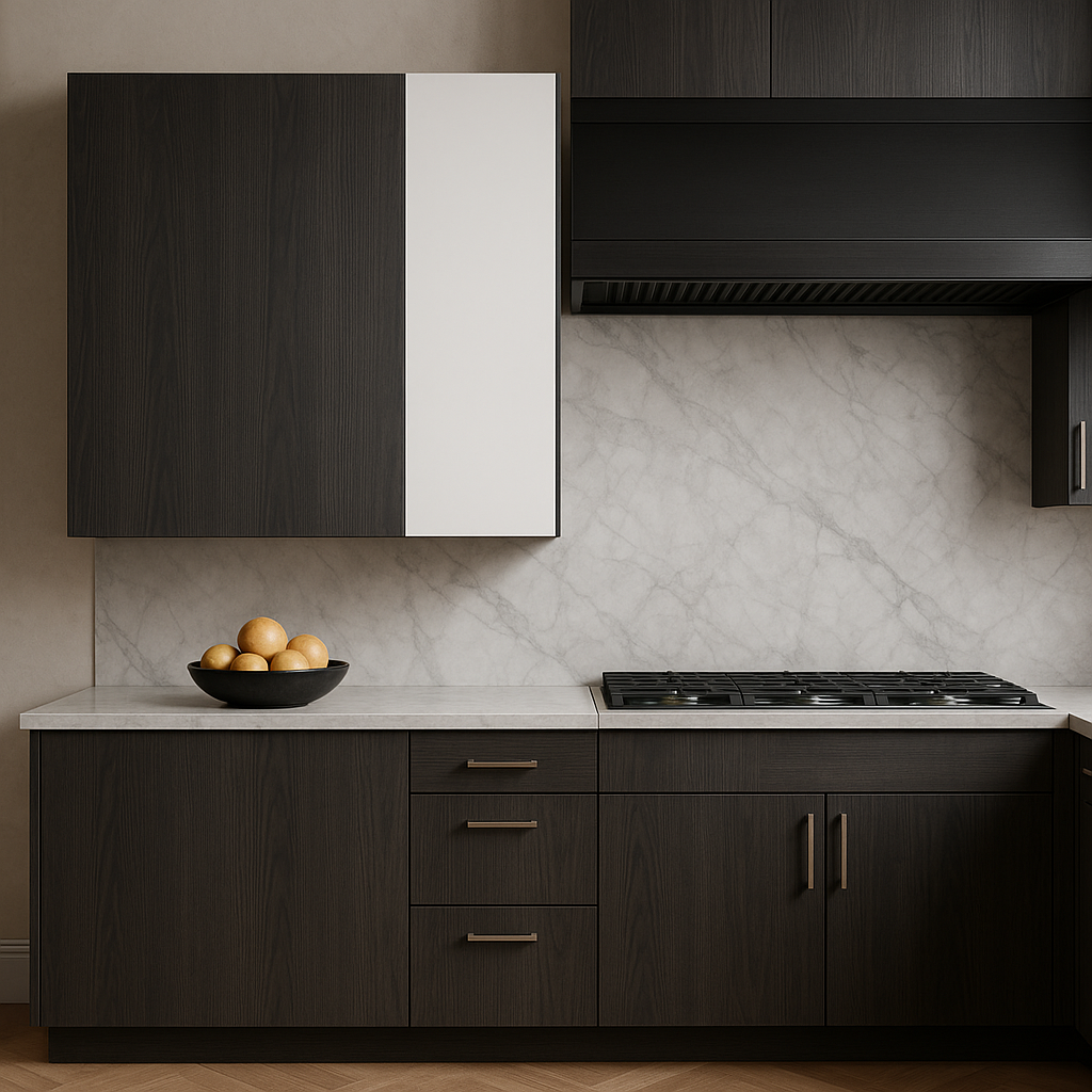 Cambridge Carbon Marine Blind Wall Kitchen Cabinet - Quick Assemble, Modern Style