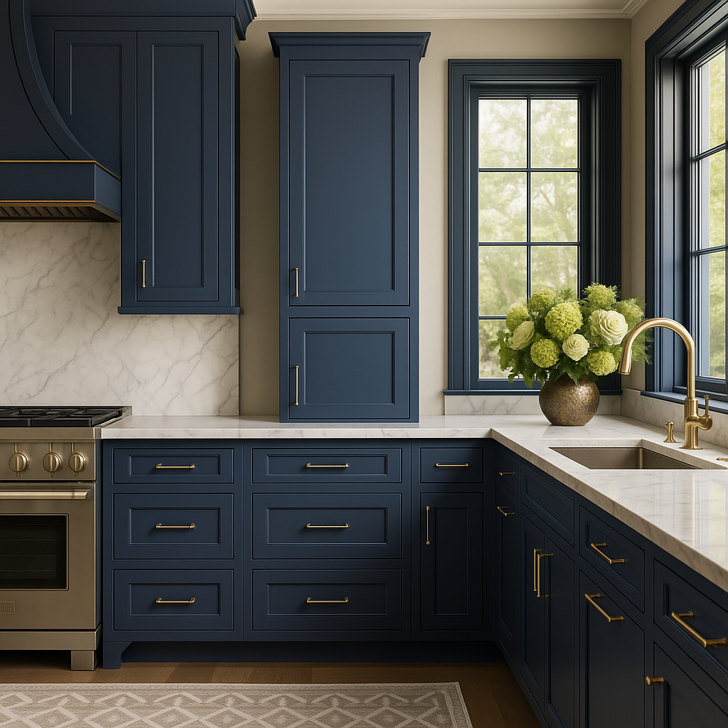 MILL'S PRIDE Valencia Blue Wall Kitchen Cabinet - Ready to Assemble