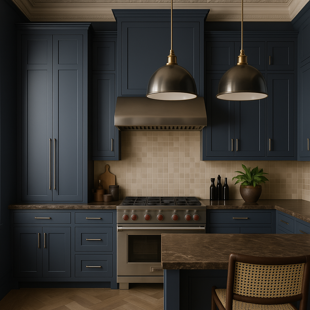 MILL'S PRIDE Valencia Blue Shaker Wall Kitchen Cabinet - 12" W x 12" D x 36" H