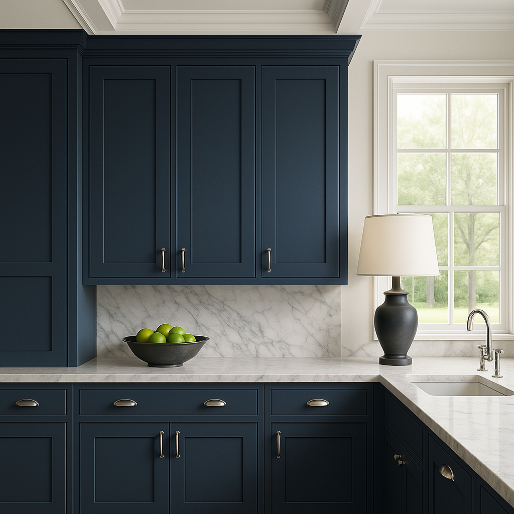 MILL'S PRIDE Valencia Blue Wall Kitchen Cabinet - 12" W x 12" D x 42" H