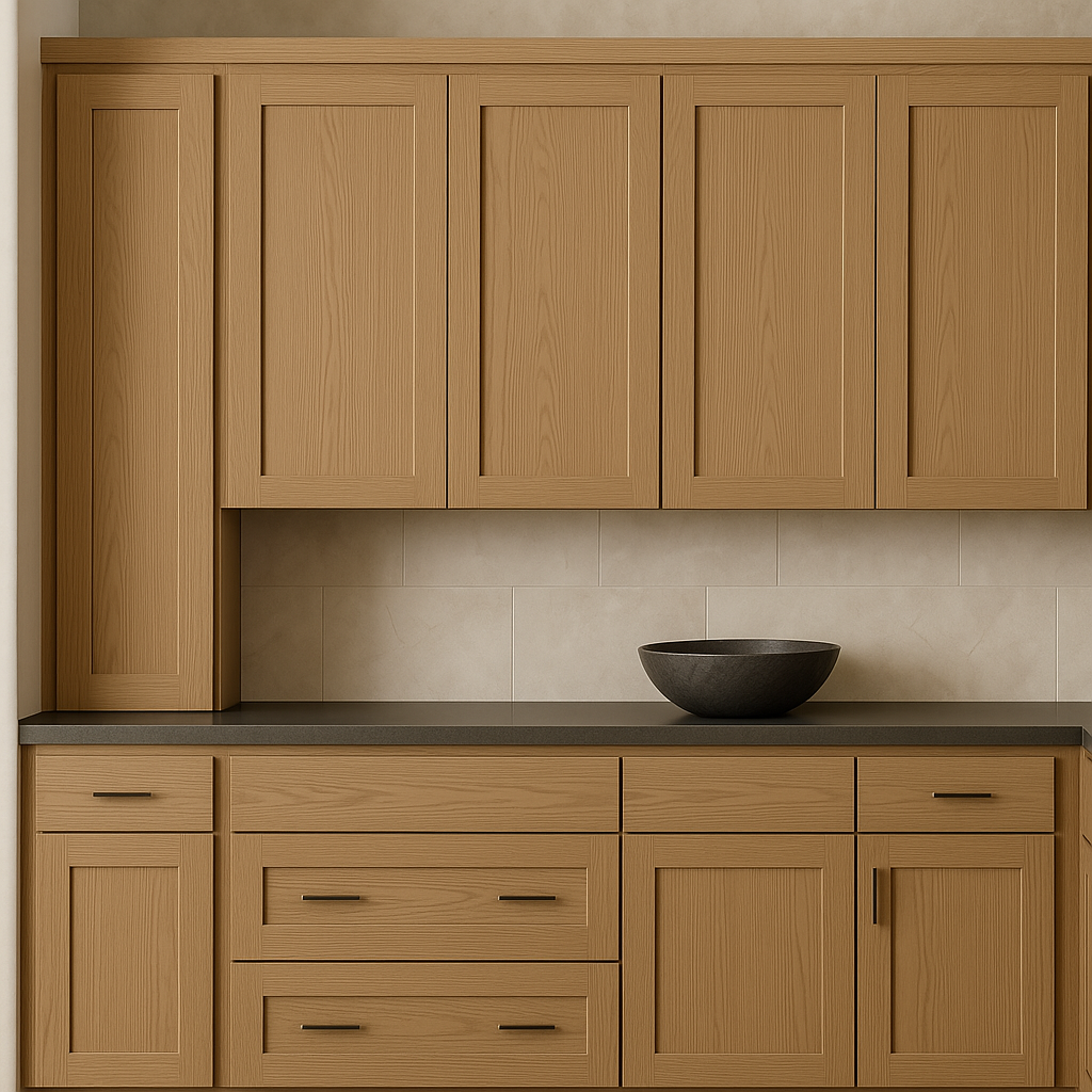 Hampton Bay Avondale Shaker Wall Kitchen Cabinet in White Oak - 12x12x36