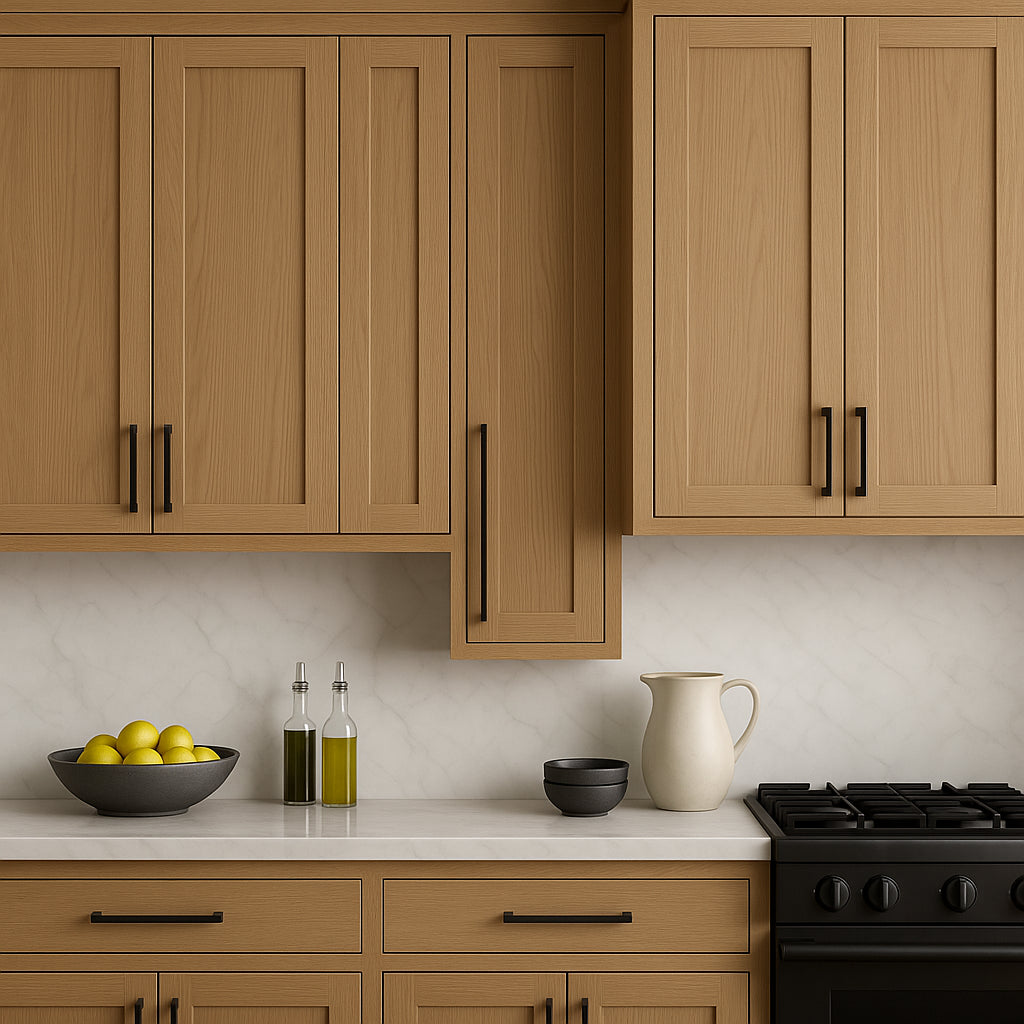 Hampton Bay Avondale White Oak Shaker Wall Kitchen Cabinet, 9x12x36 in.