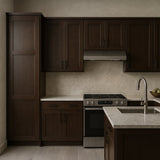 Design House Brookings Solid Wood Shaker Wall Kitchen Cabinet in Espresso