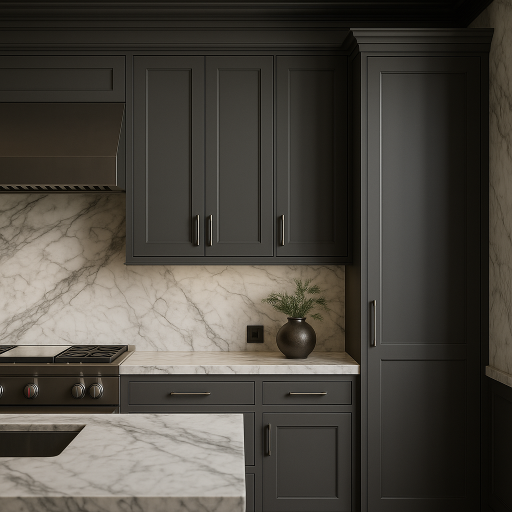 MILL'S PRIDE Richmond Venetian Onyx Plywood Shaker Wall Kitchen Cabinet, 15" W x 12" D x 36" H