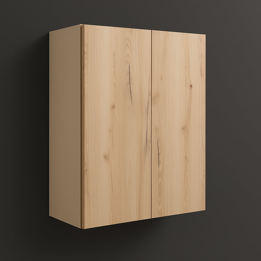 Cambridge Radiance Light Oak Slab Wall Kitchen Cabinet - 24x12x30 in.