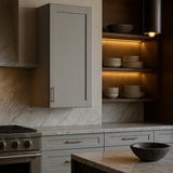 MILL'S PRIDE Richmond Vesuvius Gray Plywood Shaker Wall Kitchen Cabinet