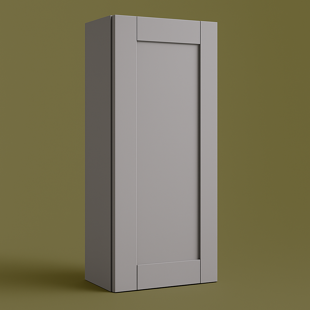 MILL'S PRIDE Richmond Vesuvius Gray Plywood Shaker Wall Kitchen Cabinet