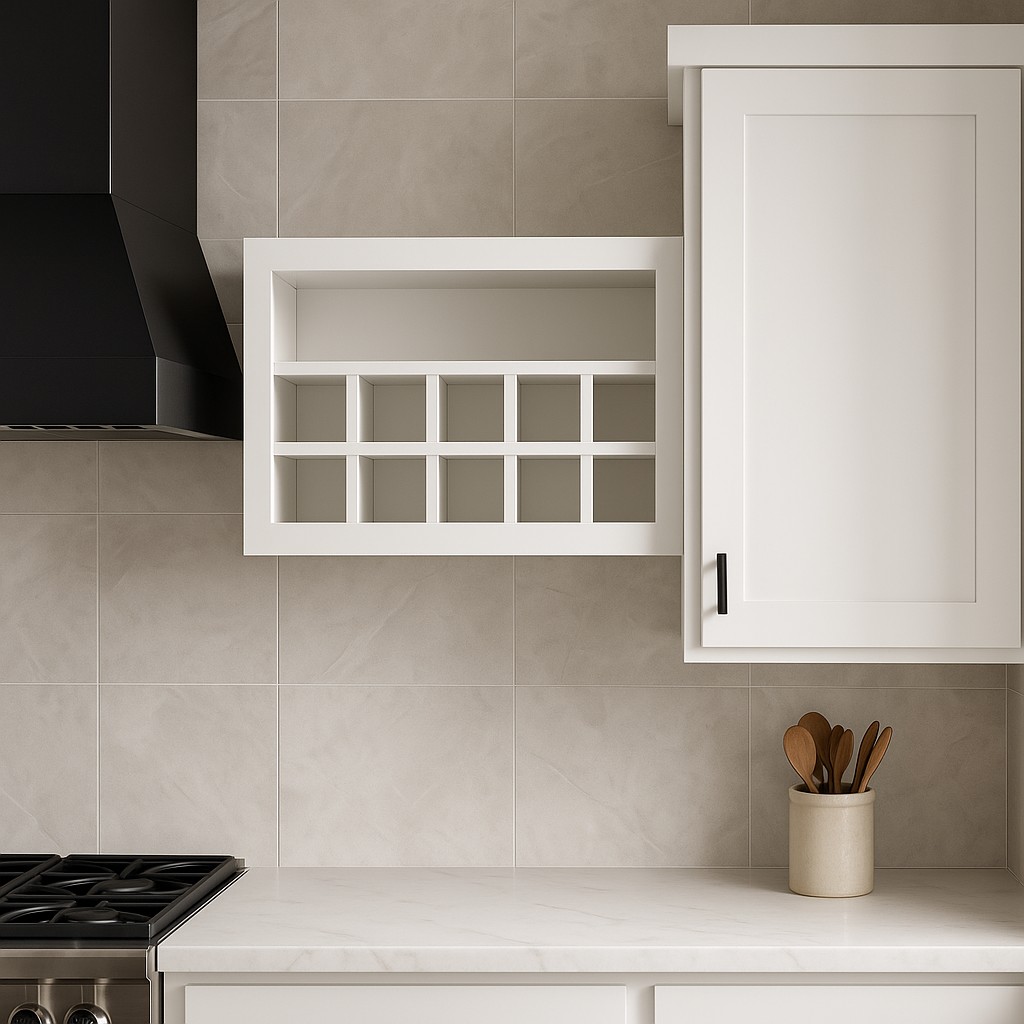 Hampton Bay Cambridge Shaker Flex Wall Cabinet, 30 in. H x 18 in. W x 12.5 in. D, White