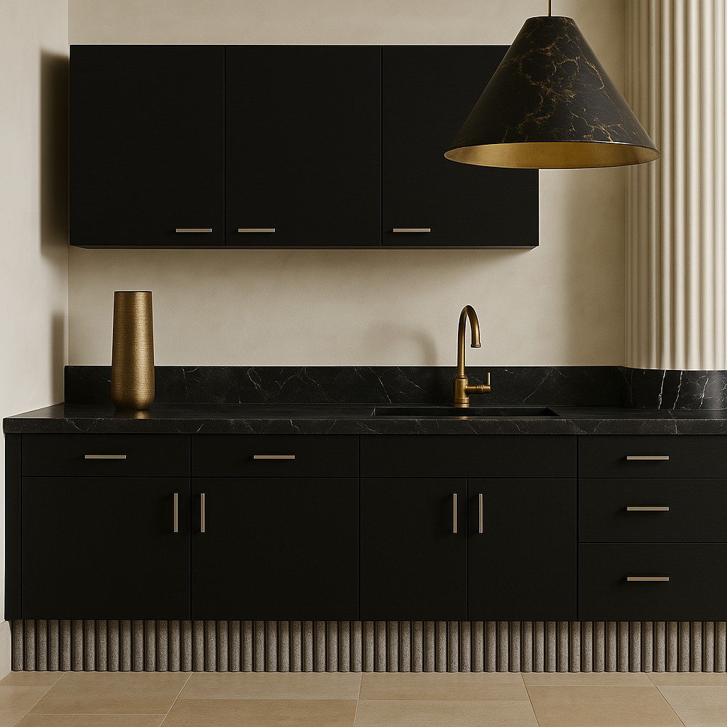 Aoibox Black Wall Cabinet with Double Door - 39.37 in. W x 12.59 in. D x 19.29 in. H