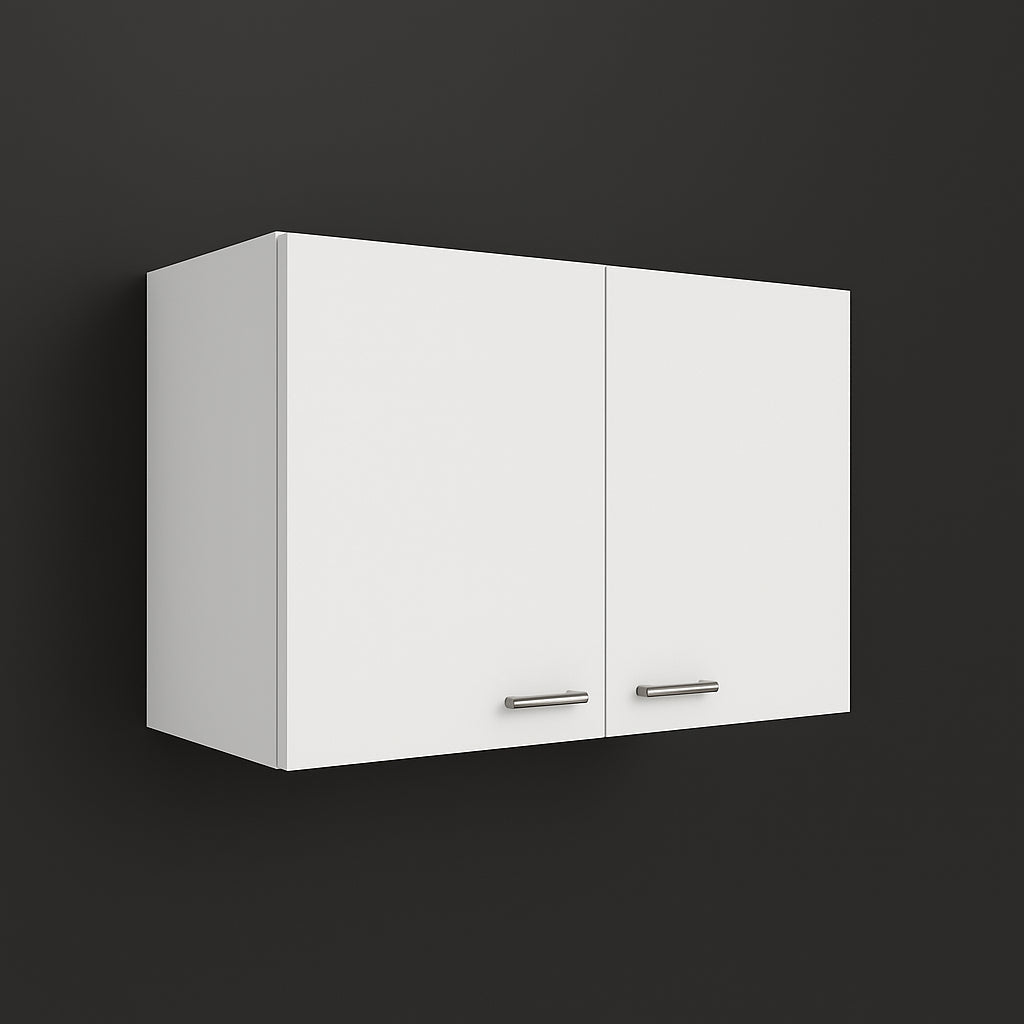 Aoibox Ready to Assemble Wall Cabinet in White with Double Door