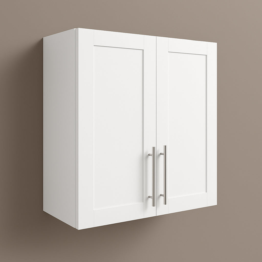 Aoibox Stackable Wall Mounted Upper Kitchen Cabinet in White