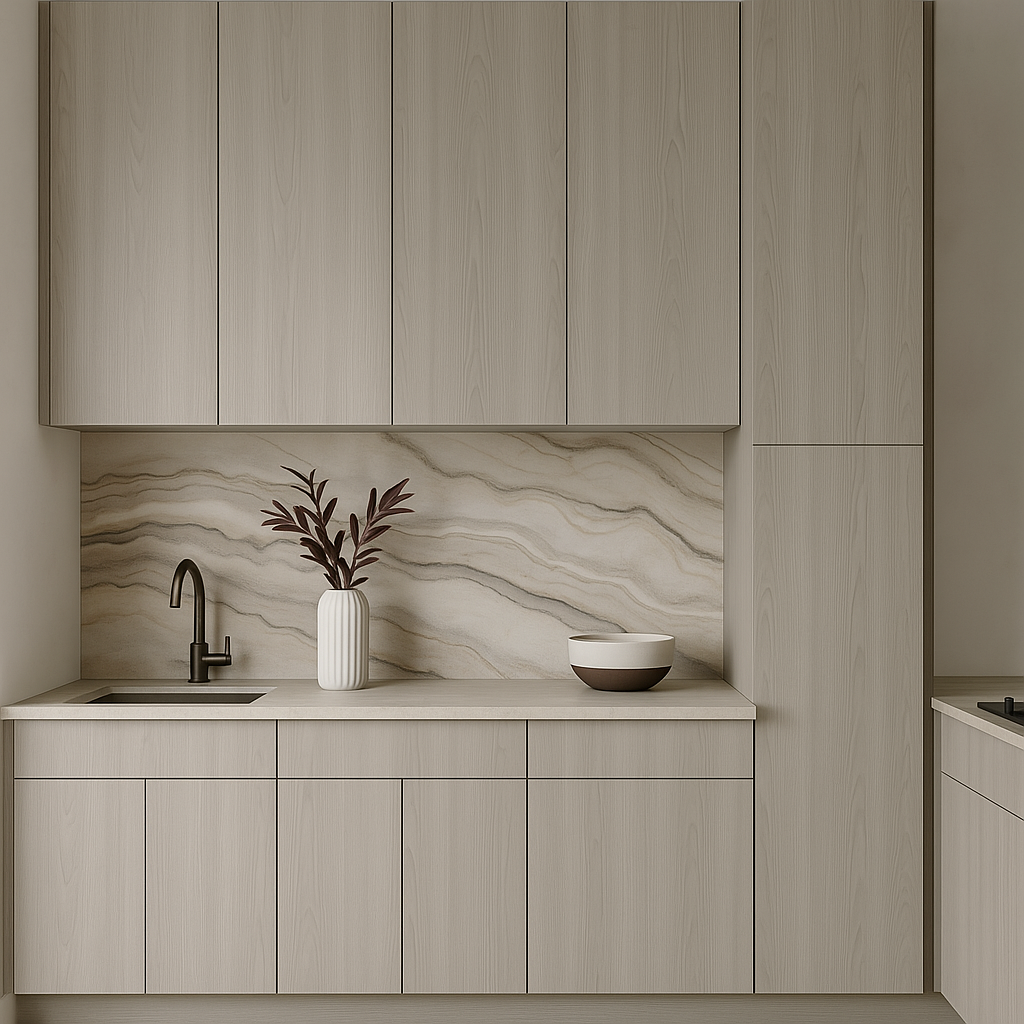 Cambridge Grey Nordic Wall Kitchen Cabinet - Quick Assemble, Modern Style