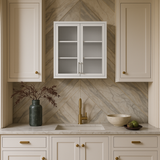 Aoibox Steel Wall Mounted Cabinet with Glass Door, 31.50 in. W x 11.80 in. D x 30 in. H