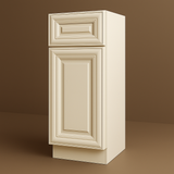 Plywell Shaker Base Cabinet with 1 Door and 1 Drawer in Antique White