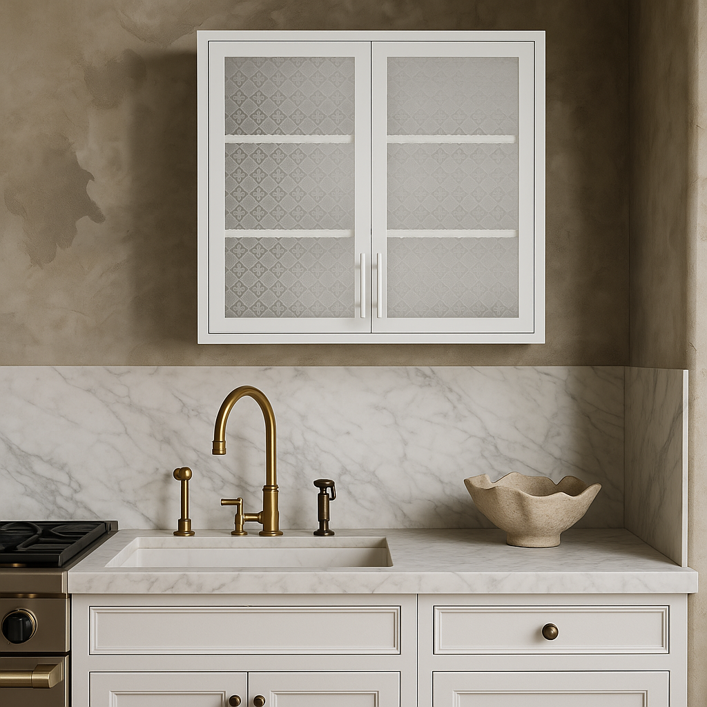 Aoibox Steel Wall Mounted Cabinet with Glass Door, 31.50 in. W x 11.80 in. D x 30 in. H