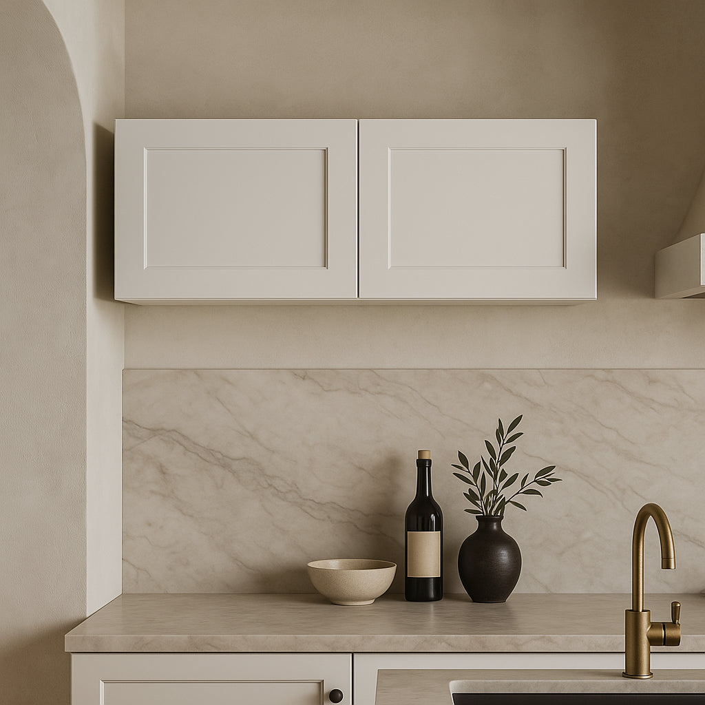RoomyLife Ready-to-Assemble Shaker White Wall Kitchen Cabinet, 36 in. W x 12 in. D x 15 in. H