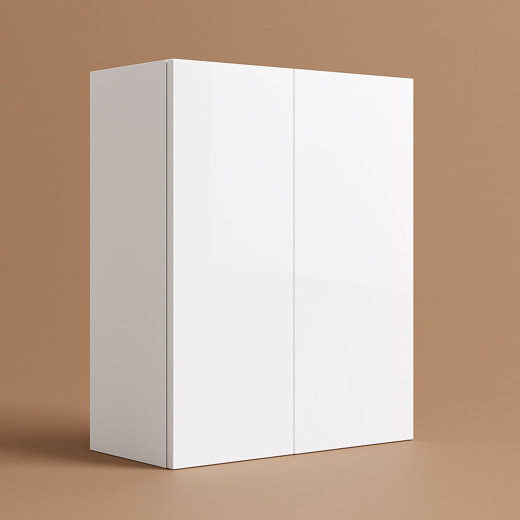 Cambridge Radiance Ready to Assemble Slab Wall Kitchen Cabinet in White Gloss