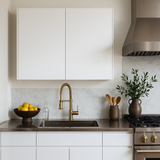 Cambridge Radiance Ready to Assemble Slab Wall Kitchen Cabinet in White Gloss
