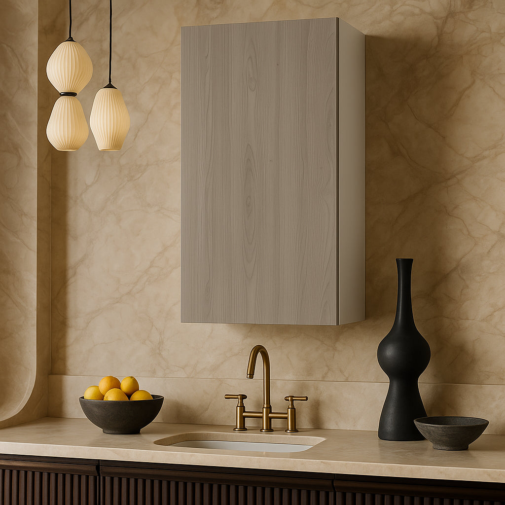 Cambridge Grey Nordic Wall Kitchen Cabinet, 21 x 36 in.