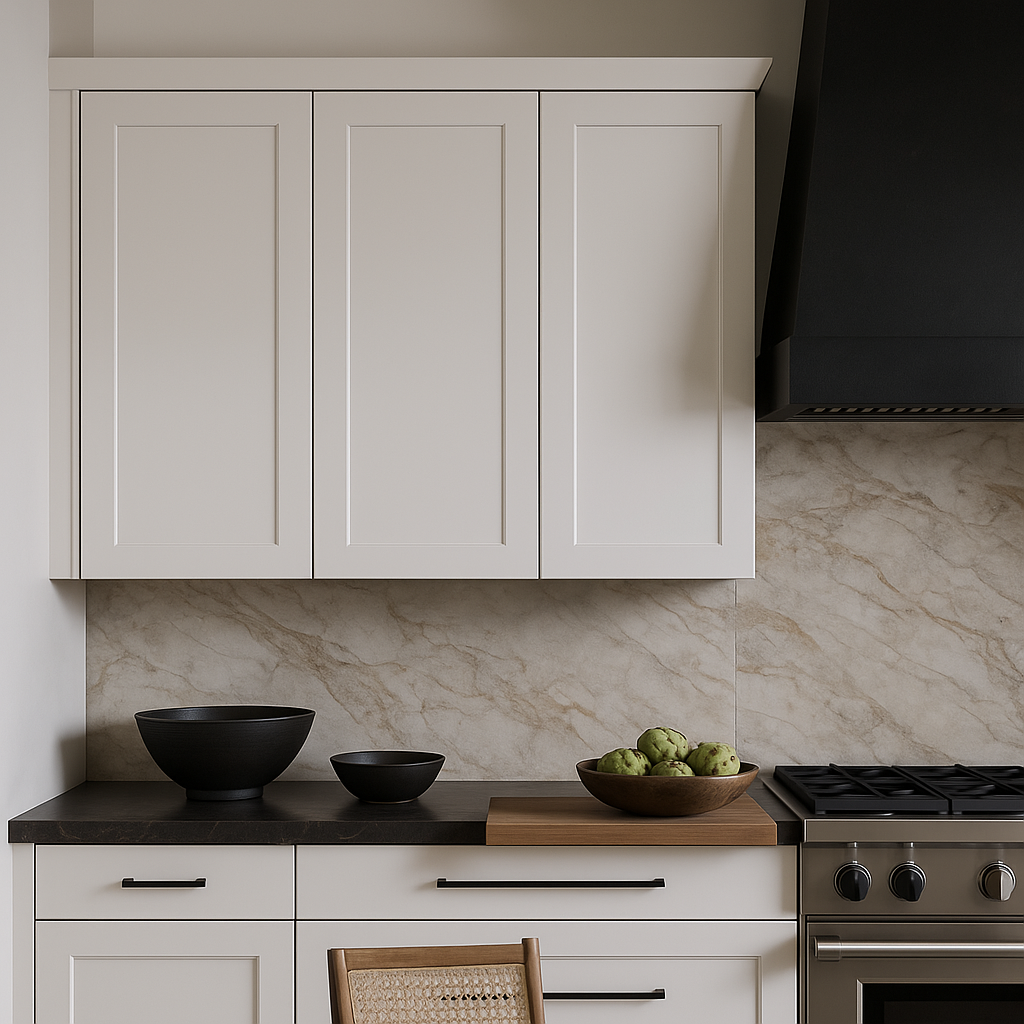HOMLUX Ready to Assemble Wall Kitchen Cabinet in Shaker White - 18 in. W x 12 in. D x 42 in. H