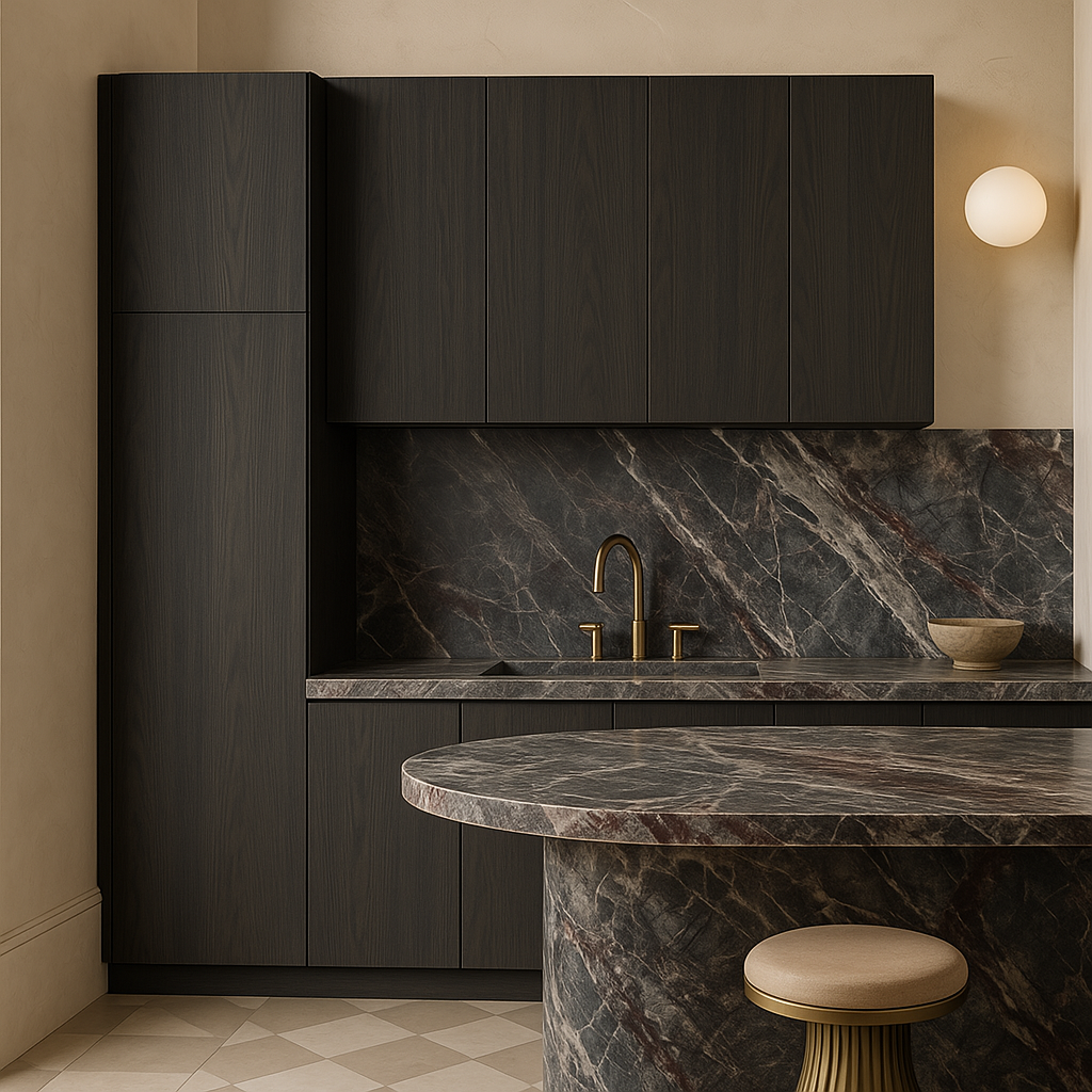 Cambridge Carbon Marine Wall Kitchen Cabinet - Quick Assemble, Modern Style