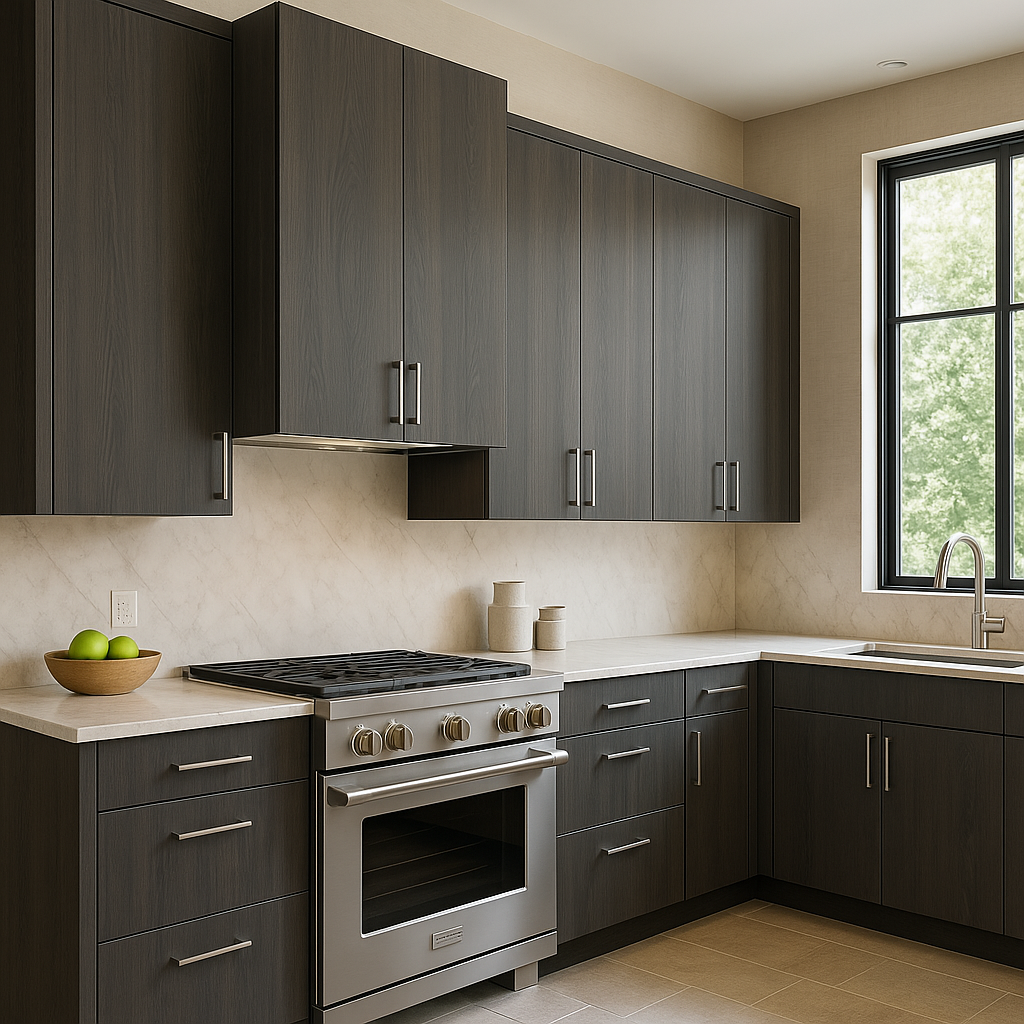 Cambridge Carbon Marine Wall Kitchen Cabinet - Quick Assemble, Modern Style