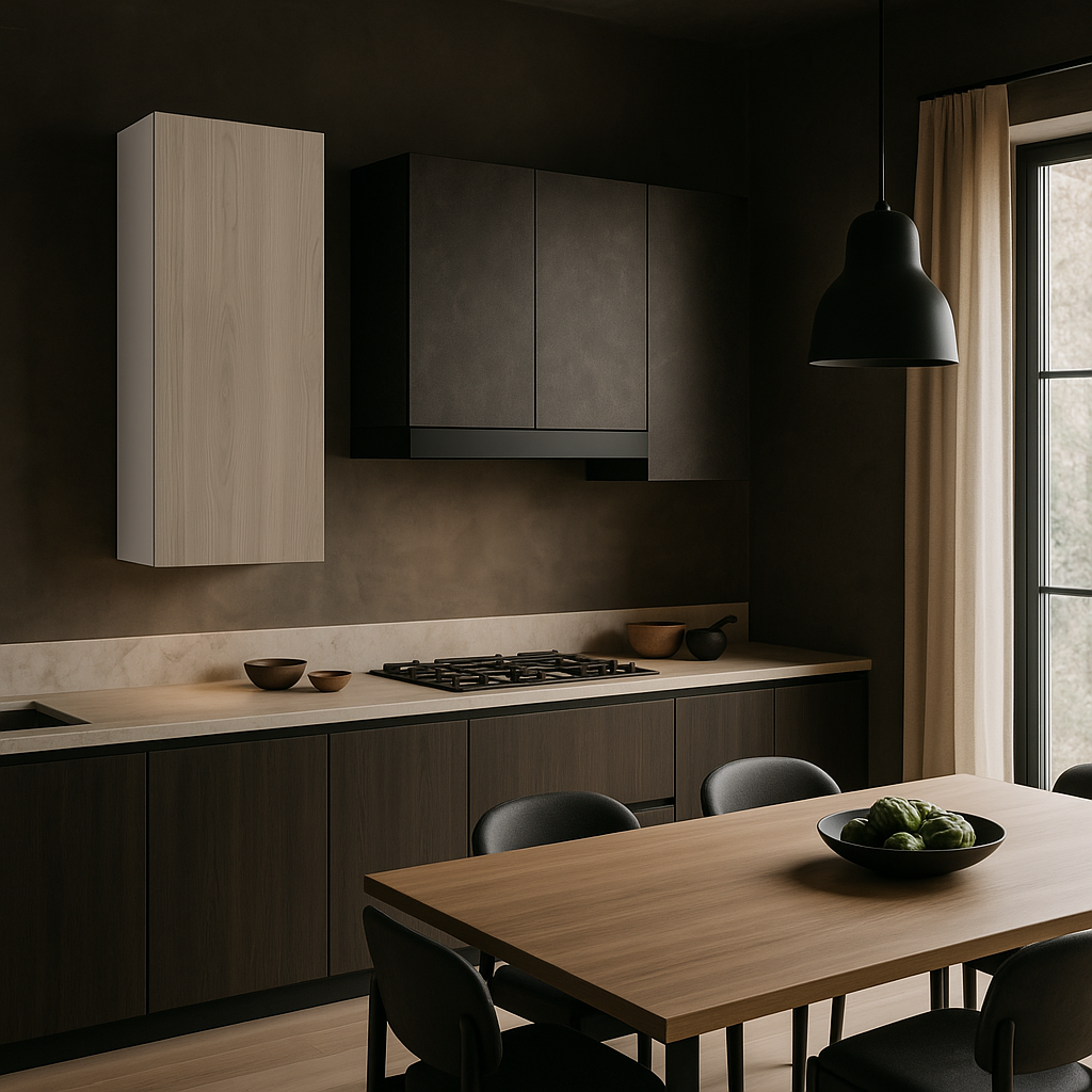 Cambridge Grey Nordic Wall Kitchen Cabinet - Quick Assemble, Modern Style