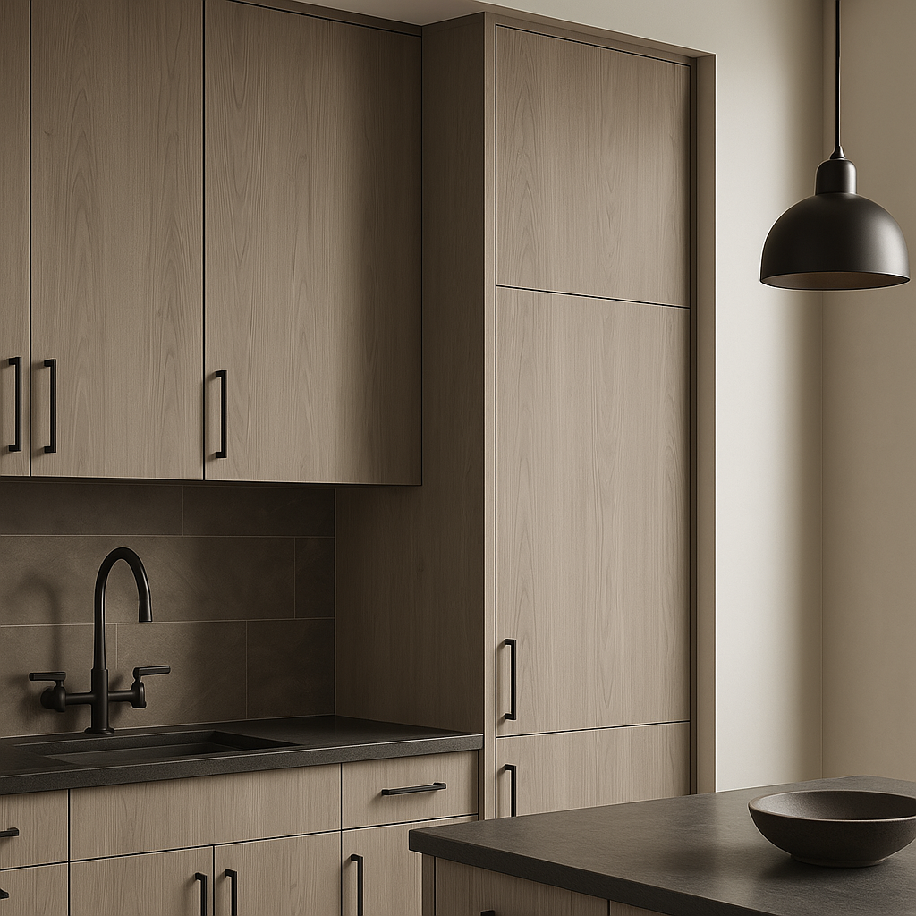 Cambridge Grey Nordic Wall Kitchen Cabinet - Quick Assemble, Modern Style