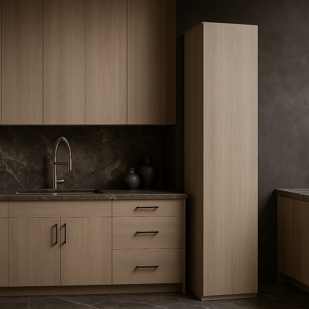 Cambridge Grey Nordic Wall Kitchen Cabinet - Quick Assemble, Modern Style