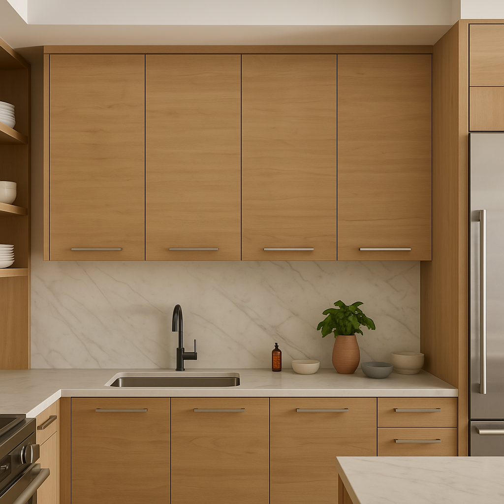 Unbranded Natural Oak Wall Kitchen Cabinet - 47" x 13" x 23"