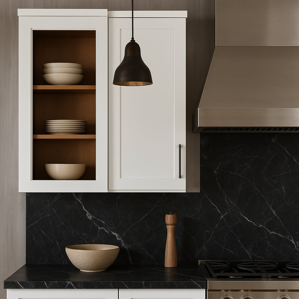 Bremen Cabinetry Shaker Wall Cabinet with Adjustable Shelves in White