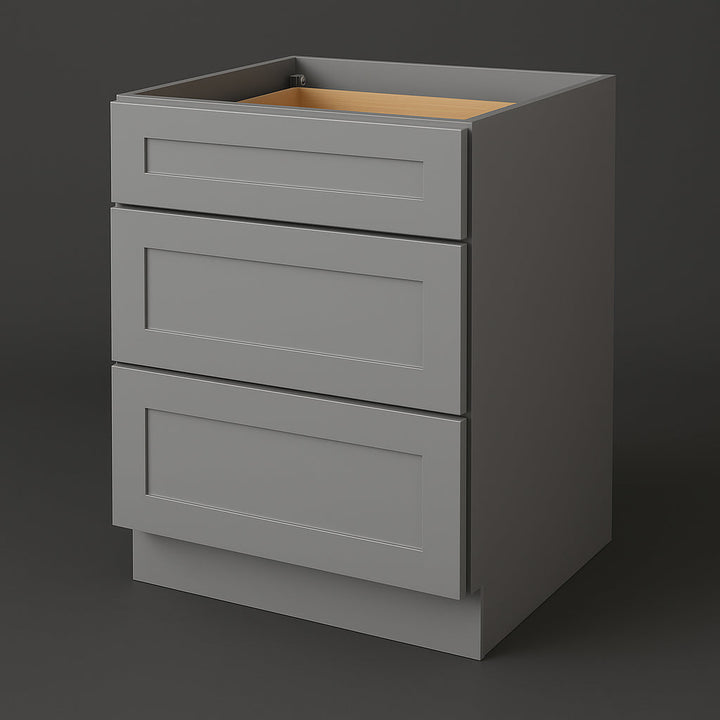WOWOW Plywood Drawer Base Bathroom Cabinet in Grey with Soft Close
